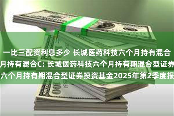 一比三配资利息多少 长城医药科技六个月持有混合A,长城医药科技六个月持有混合C: 长城医药科技六个月持有期混合型证券投资基金2025年第2季度报告