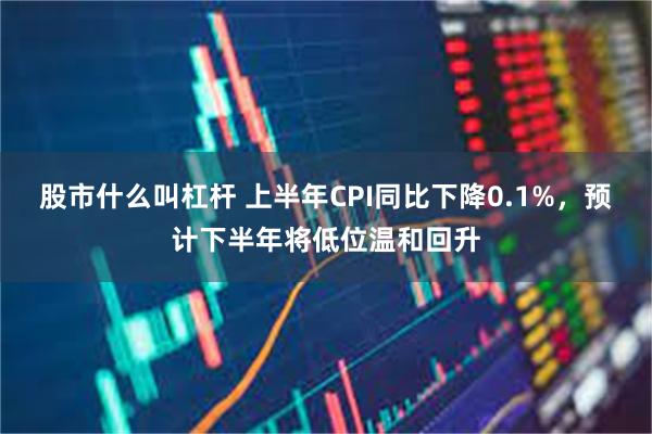 股市什么叫杠杆 上半年CPI同比下降0.1%，预计下半年将低位温和回升